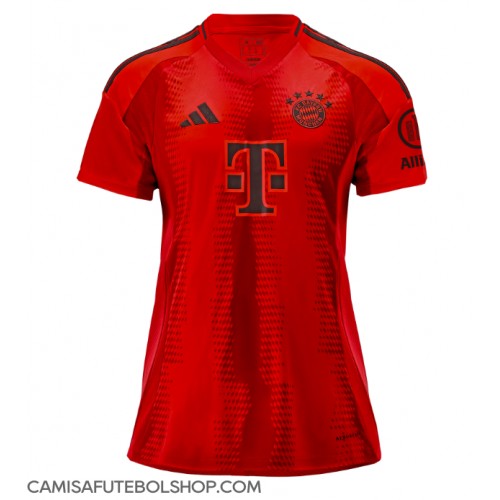 Camisa de time de futebol Bayern Munich Replicas 1º Equipamento Feminina 2024-25 Manga Curta